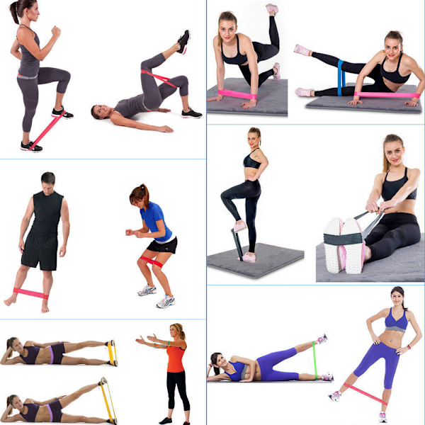 Træningsbånd - Fitnessbånd - Min/Medium/Max/Pro Blå