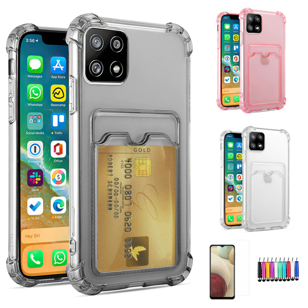 Samsung Galaxy A22 5G - Card Case Protection Transparent