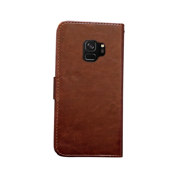 Samsung Galaxy S9 - PU Læder Pung Etui + Ring Svart