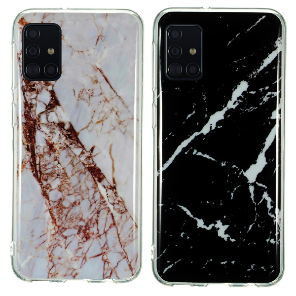 Samsung Galaxy A71 - case marmori Svart