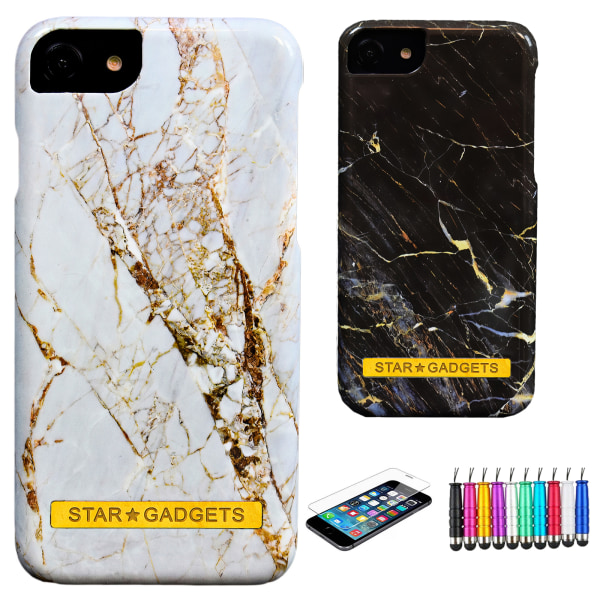 iPhone 6 / 6S - Cover Protection Marmor Svart
