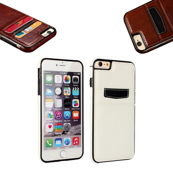 Tyylikäs nahkainen case iPhone 6/6S:lle Brun