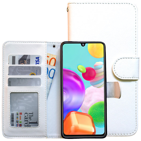 Samsung Galaxy A41 - PU Læder Pung Etui Rosa