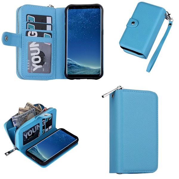Læderetui & Magnetisk Etui til Samsung Galaxy S9 Plus Rosa