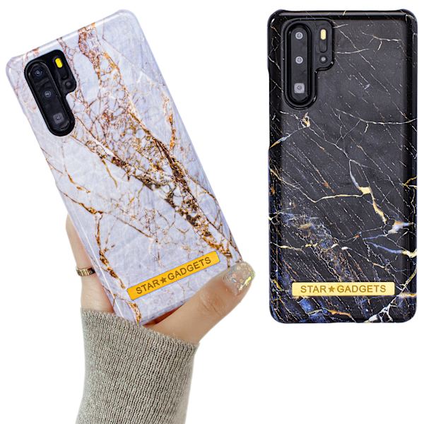 Huawei P30 Pro - Skal / Skydd / Marmor Svart