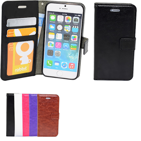Læderetui til iPhone 5/5s - Med ID-lomme