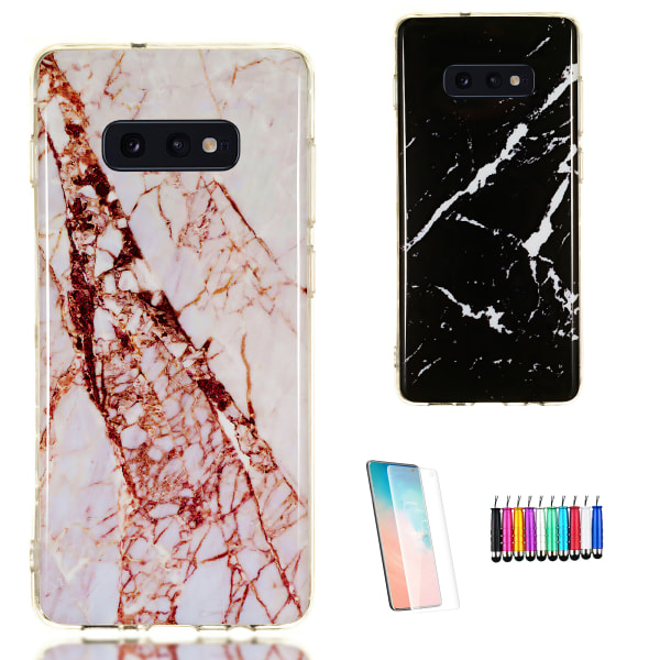 Beskyt din Galaxy S10e med Marmor-cover Svart