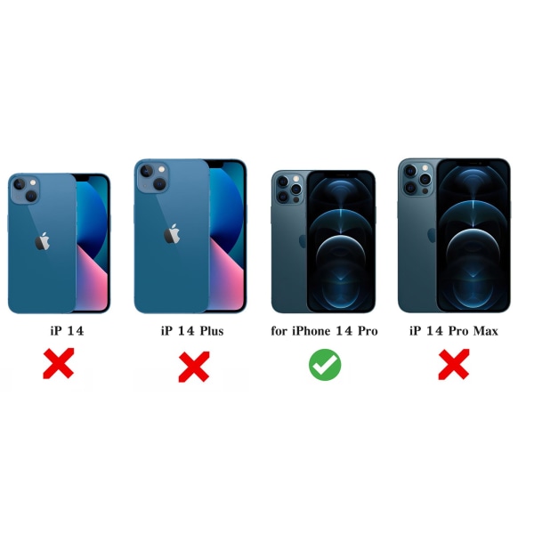 Suojaa iPhone 14 Pro - Kotelot, suojaus ja korttipaikat Transparent