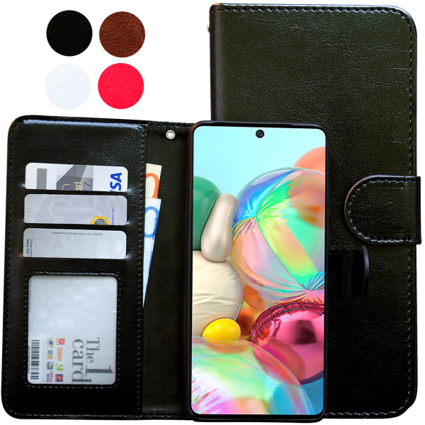 Samsung Galaxy A71 - PU Læder Pung Etui Brun