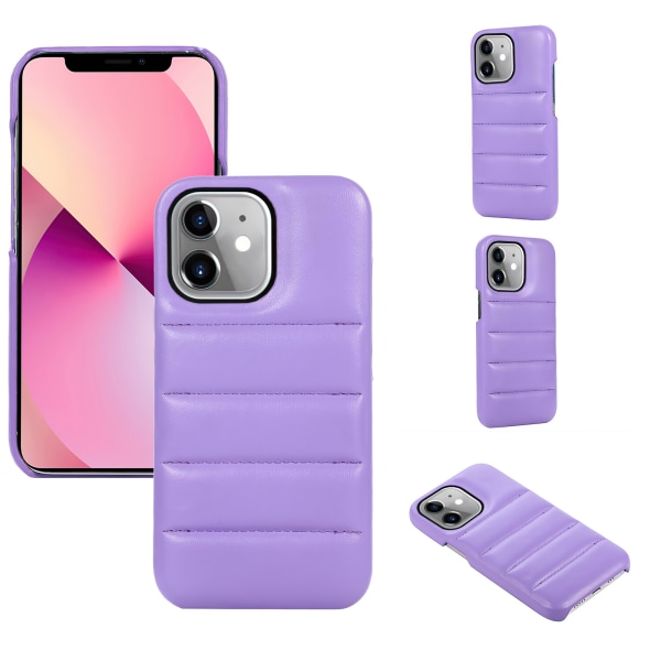 iPhone 12 - Puffer-puhelinsuojakotelo Lila