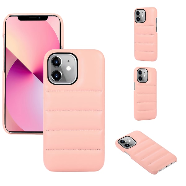 iPhone 12 - Puffer-puhelinsuojakotelo Rosa