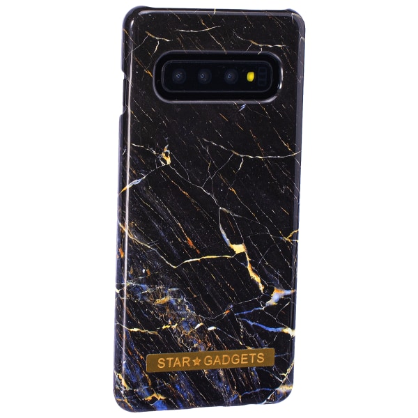 Samsung Galaxy S10 - Skal / Skydd / Marmor Svart