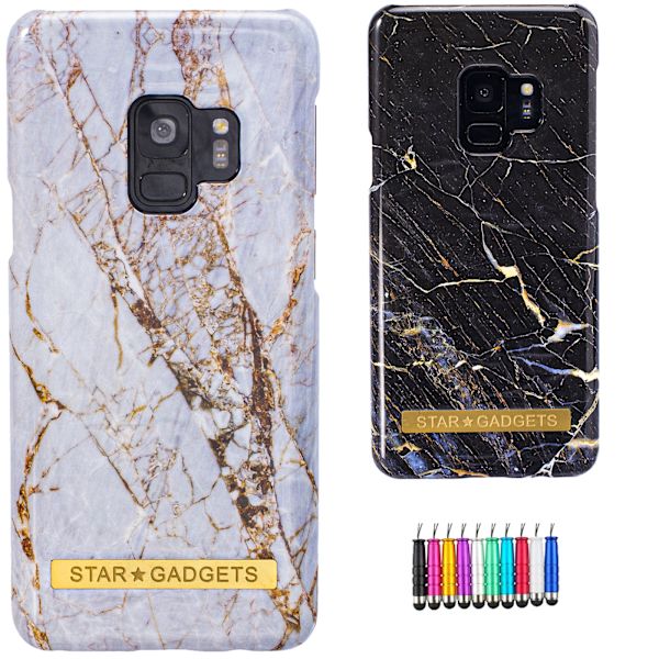 Samsung Galaxy S9 - Marmorbeskyttelse Svart