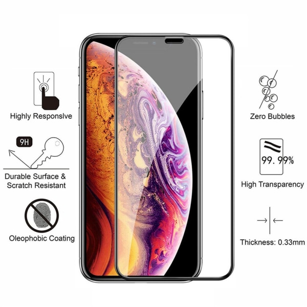 2 kpl iPhone Xs Max - Karkaistu lasinen näytönsuoja