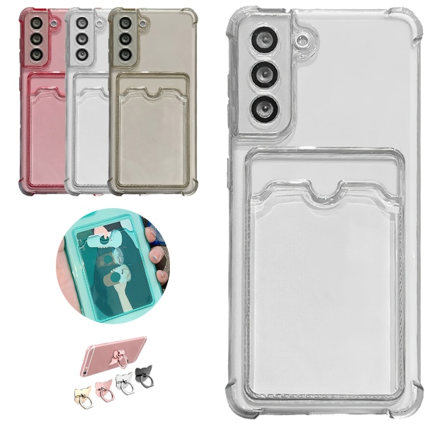 Samsung Galaxy S21 - Skal / Skydd / Kortfack Transparent