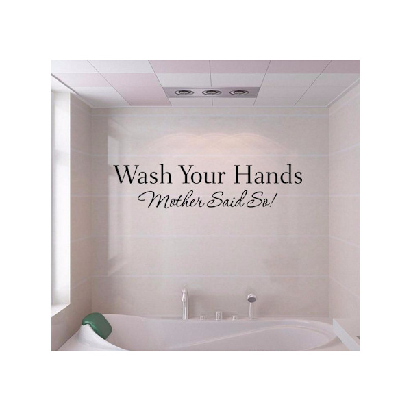 Väggdekor - Wash Your Hands