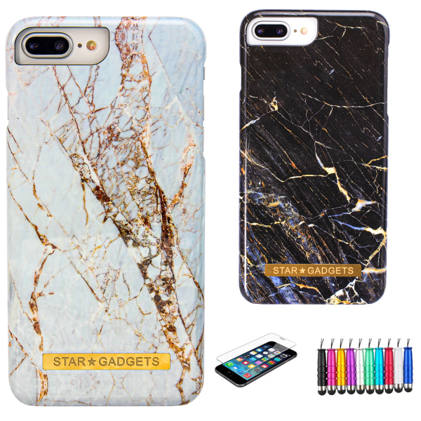 iPhone 6 Plus / 6S Plus - case marmori Svart