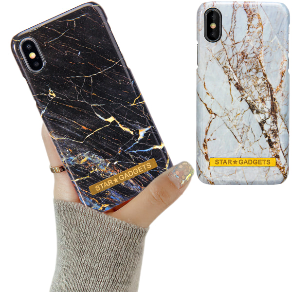 iPhone X/Xs - case marmori Vit