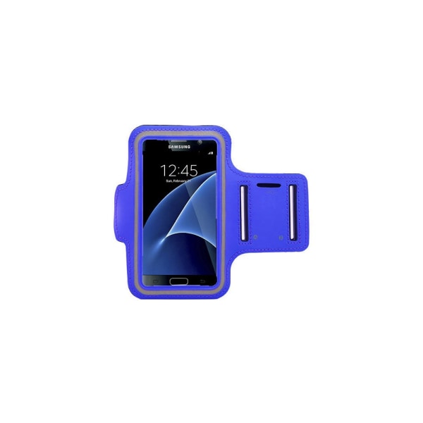 Sportarmband & Touchpenna för Samsung S7 Edge Blå