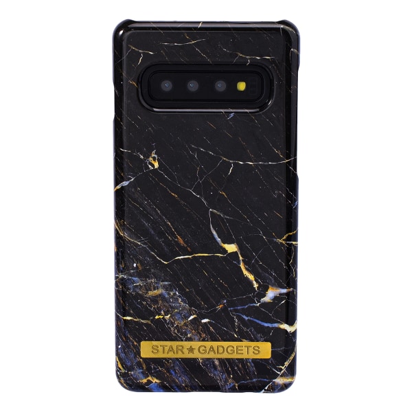 Samsung Galaxy S10 - Cover Protection Marmor / Rose Svart