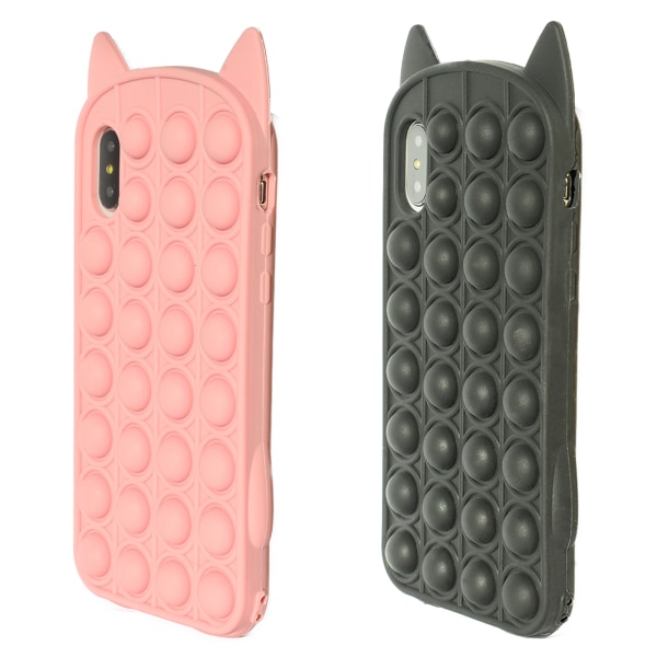 iPhone X/Xs - Etui Beskyttelse Pop It Fidget Rosa