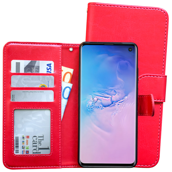 Samsung Galaxy S10e - PU Læderpung Etui Rosa