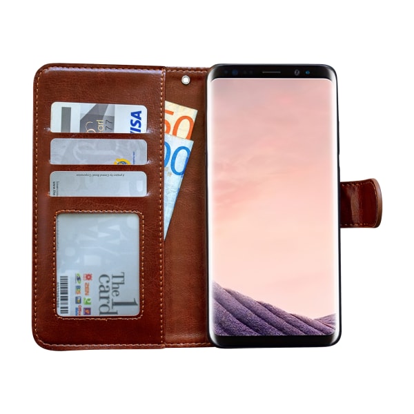 Samsung Galaxy S9 - PU Læderpung Etui Brun