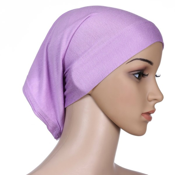 Täysi peittävä Hijab Cap alushuivi kaulapää Lila