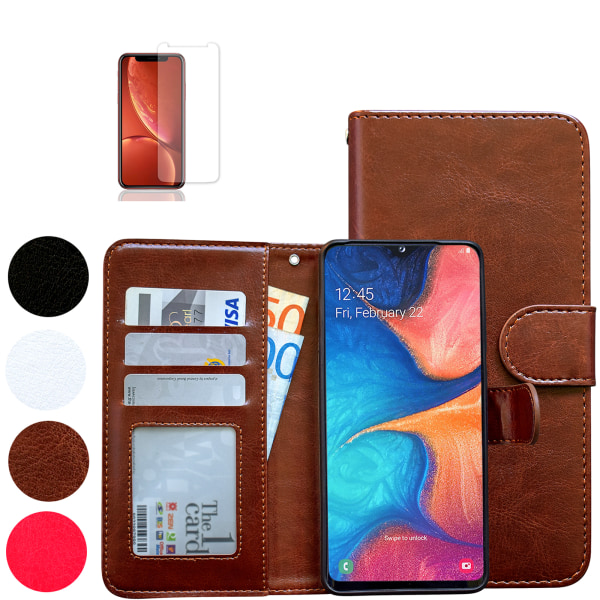 Samsung Galaxy A10 - PU-nahkainen case Svart