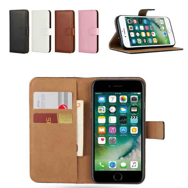 Skydda din iPhone 7/8 Plus - Plånboksfodral! Brun