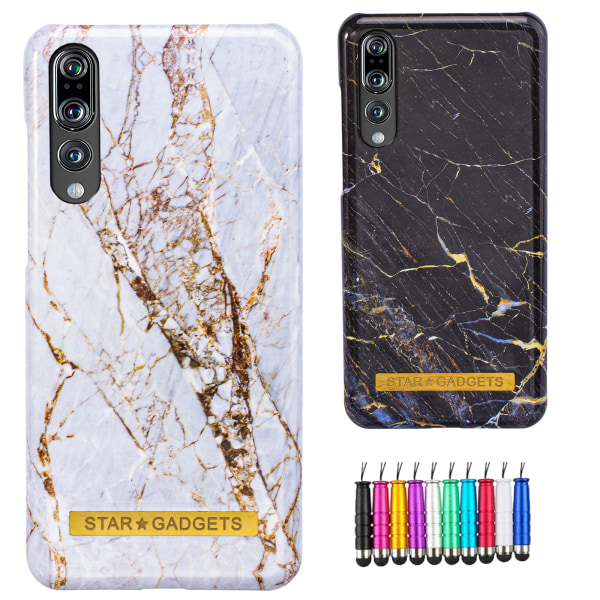 Huawei P20 Pro - Cover Protection Marble Svart