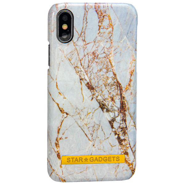iPhone X/Xs - case suojakukat / marmori Vit