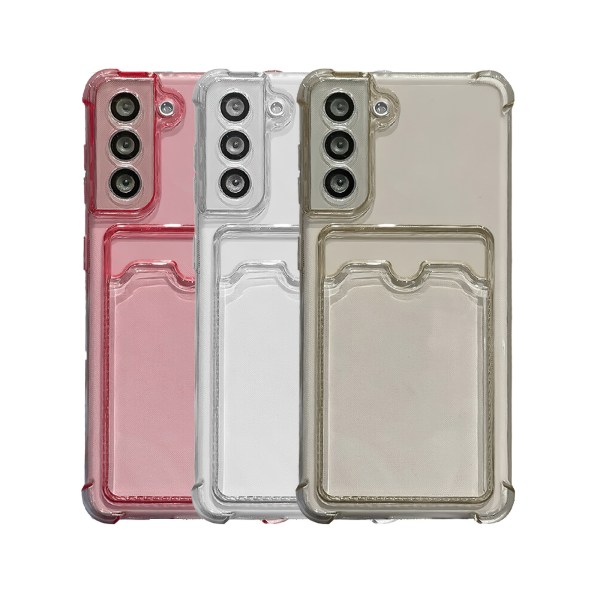 Samsung Galaxy S21 - Beskyttelse til kort - Transparent Rosa