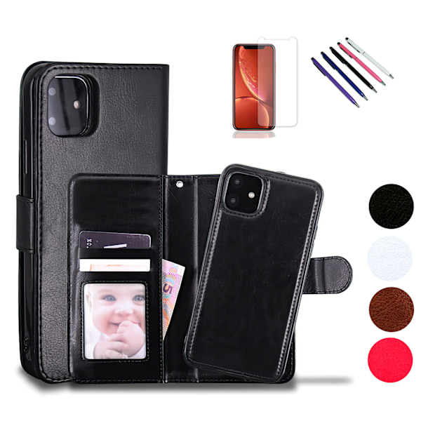 iPhone 12 Mini - PU Læder Pung Etui Brun