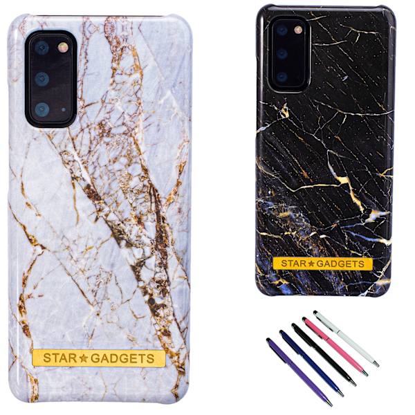 Samsung Galaxy S20 - Kotelosuoja Marmori Vit