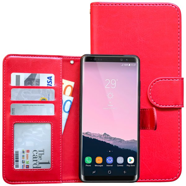 Samsung Galaxy Note 9 - case / lompakko Svart