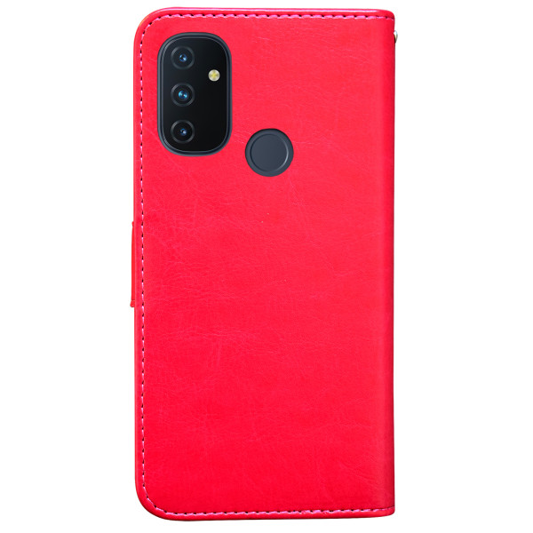 OnePlus Nord N100 - PU Læderpung Etui Rosa