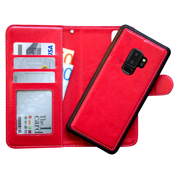 Läderplånbok för Galaxy S9 Plus - Läder & Magnetiskt! Rosa