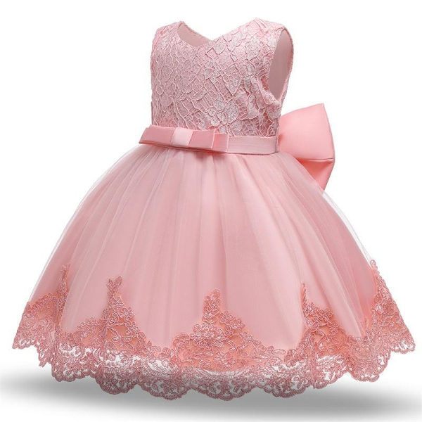 Princess party dresses with Bow and Headband 90 cm one size