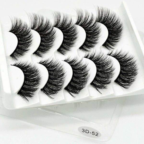 Irtoripset 5 para - 3D faux mink (G-52) G52 one size