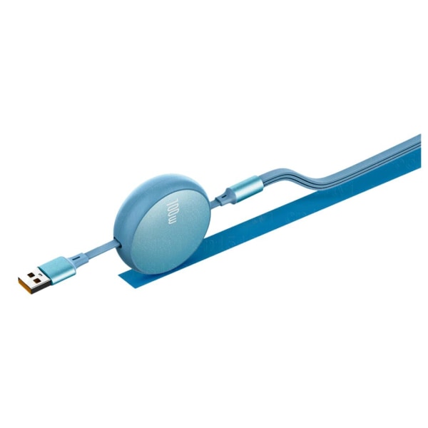 3-in-1 sisäänvedettävä kaapeli - Lightning, USB-C, MicroUSB Blue M