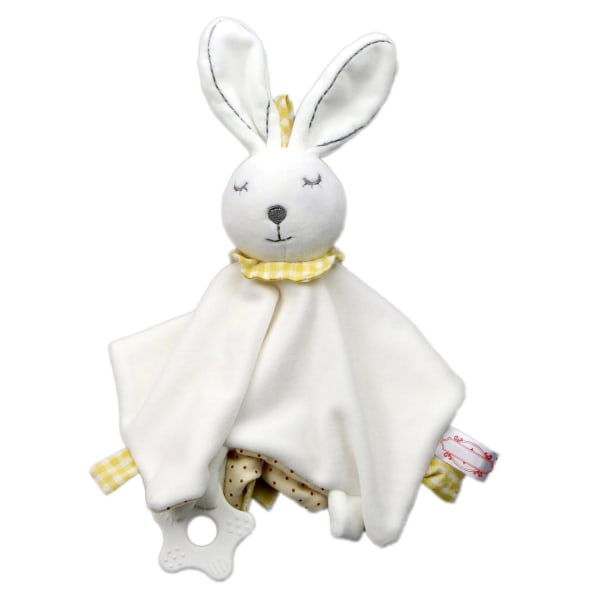 Baby fyldt kanin blødt håndklæde plys legetøj Cream one size
