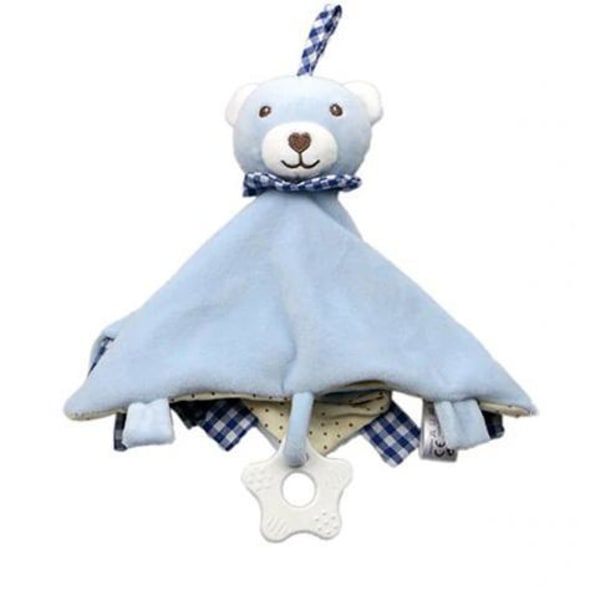 Baby fyldt bamse blødt håndklæde plys legetøj Light Blue one size