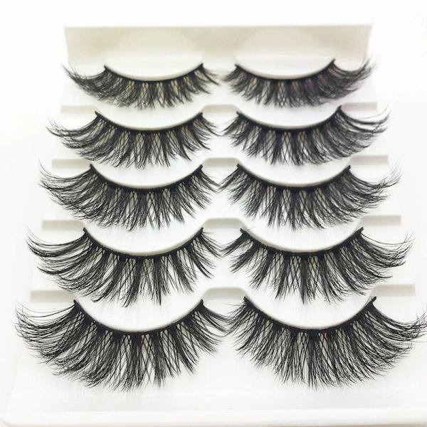 Irtoripset 5 para - 3D faux mink (G-52) G52 one size