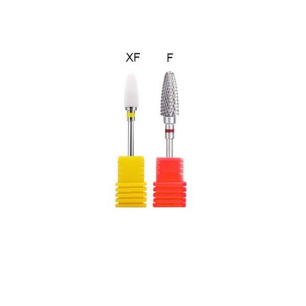 2 pakke med 3/32" Flame+F 3/32" træformede neglebits Nail drill bits XF/F one size