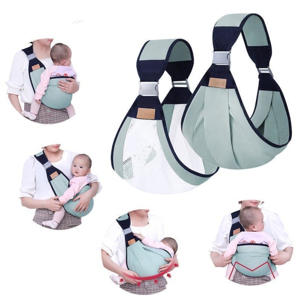 Bärsele Wrap Multifunktionell Bärsele Ring Sling White Green one size