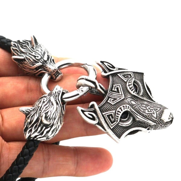 Wolf Norse Viking hängen halsband Talisman Wicca Pagan smycken Silver df36  | Silver | 80 | Fyndiq