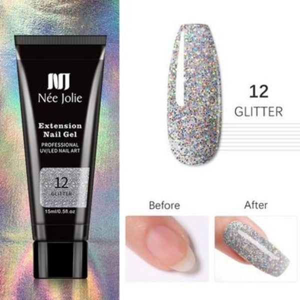 Polygeelikynnet 15g Glitter 12 one size