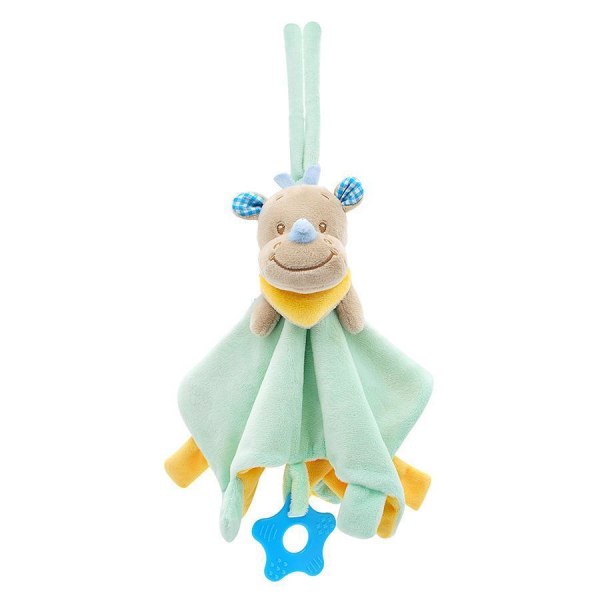 Baby plys spædbarn håndklæde binder tæppe legetøj Light Green one size