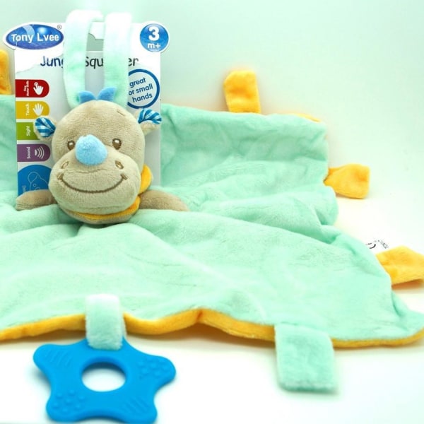 Baby plys spædbarn håndklæde binder tæppe legetøj Light Green one size f063  | Light Green | one size | Fyndiq